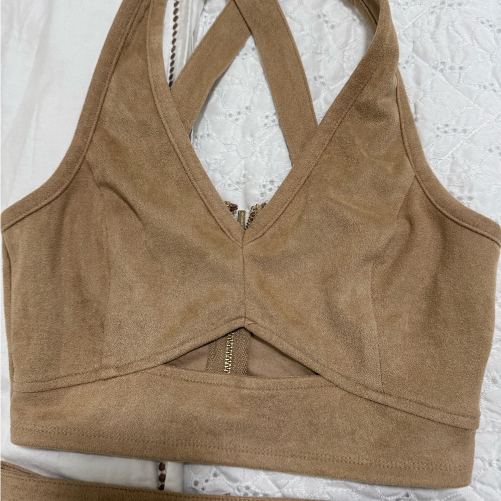 Bebe Two-Piece Suade Set - image 2